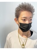 スパイキーショート ブリーチカラー