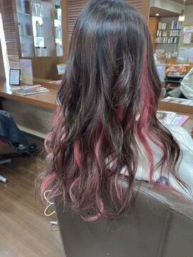 プレッソヘアー Presso hair ピンクインナーカラー