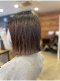 切りっぱなしボブ