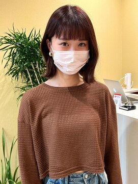 トローノ 栄(TRONO) ピンクブラウン 外ハネボブ くびれミディ