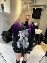 フェルーナ(FERNA)&nbsp;ブロンド×毛先パープル