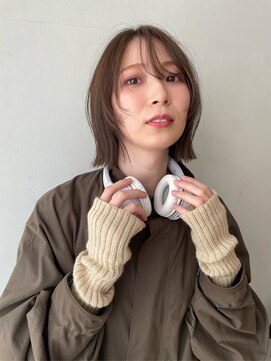 リタ(Lita.) こっくりグレージュ ぷつっとボブ くびれカット くすみカラー