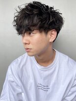 リンネテラス(Lin'ne terrace)&nbsp;マッシュ×無造作パーマ＊束感ツーブロック刈り上げ＊