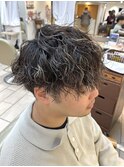 ツイストスパイラルパーマ ツイスパ メッシュ ハイライト