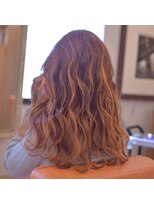 ダラ(DARA)&nbsp;【バレイヤージュグラデーション】アプリコットオレンジ