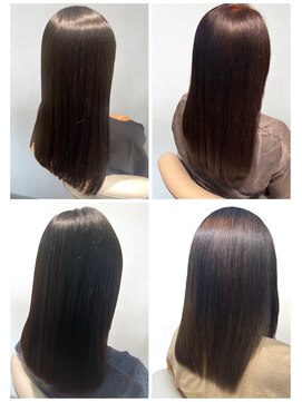 美容室フルール ★縮毛矯正ロング♪ストレート髪質改善ココアベージュ