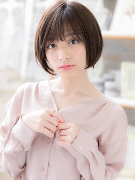 モッズヘア 越谷(mod's hair) 黒髪オリーブグレージュ小顔前下がりミニボブc5越谷20代30代40代