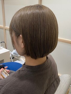 サロン LH(salon LH) 丸みボブ/艶髪/マロンブラウン