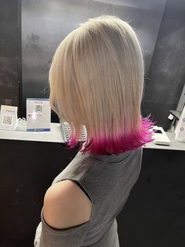 リンダイーロ(Linda Hiro) 【札幌円山】裾カラー/エンドから―/ピンク/ホワイト/ブラック