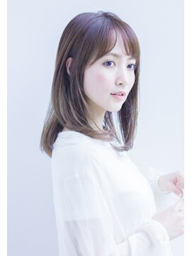 ラフ フロム ガーデン(Laf from GARDEN) 寺尾拓巳　大人かわいいラベンダーベージュひし形ミディアム