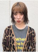 顔まわりレイヤーボブデザインカラーパーマ中区袋町