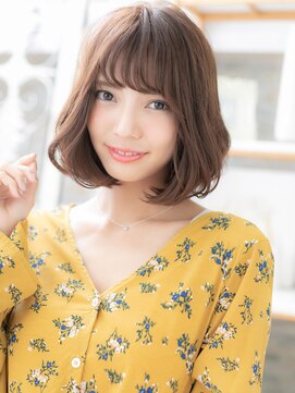 モッズヘア 越谷(mod's hair) くせ毛風ショコラベージュ斜めバング大人ボブc5越谷20代30代40代