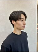 センターパート ハンサムショート