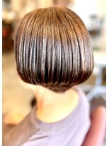 サーティエイト(38)&nbsp;60代 首くびれ丸みマッシュショート/縮毛矯正/髪質改善/元町/