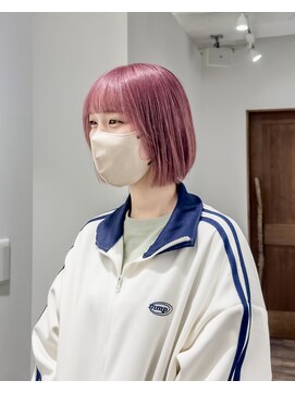 ゴウトゥデイ 横須賀店(GO TODAY) 切りっぱなしボブ / ピンク