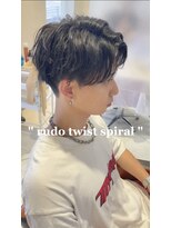 ラドンナアデッソ(LA.DONNA ADDESSO)&nbsp;センターパート × ルードスパイラルパーマ