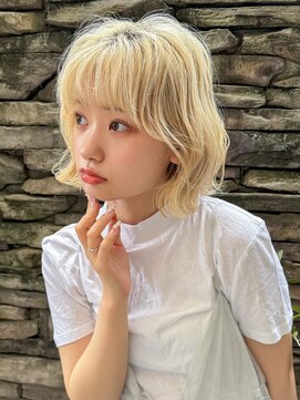 リリー(LiLy) ホワイトブロンド×韓国風巻き【新沼舘正敏】