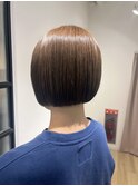 大人かわいい/ヨシンモリ/美髪/シルキーベージュ/前髪カット