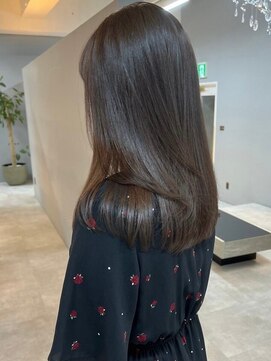 ドロシー 郡山桑野店(Dorothy) 桑野ワンホンヘア顔周りレイヤーカットハイライトグレージュ30代