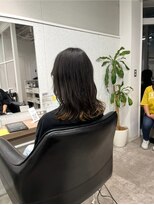 シェル 立川(shell)&nbsp;裾カラー/ベージュカラー