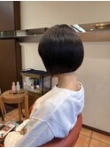 ショートボブ/ハッシュボブ/ナチュラルブラウン