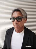 ホワイトメッシュ/ツイストスパイラル/フェードカット