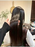 20代30代40代50代☆大人可愛い艶感ストレート×ダークブラウン