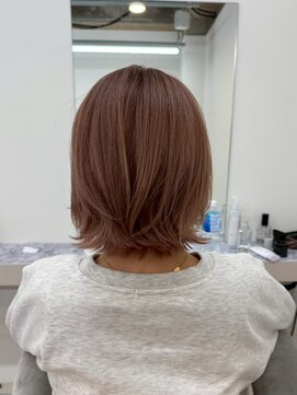 エトレ(etore) ミディアムレイヤー/オレンジベージュ/ブリーチなしカラー