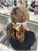 編み込みツインテール