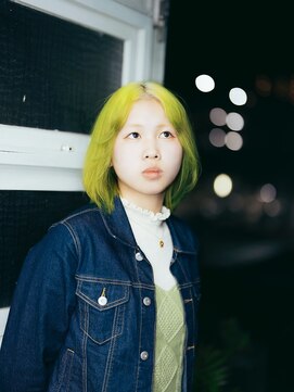 マーシー(MAAAAAC) 【MAAAAAC】ネオングリーンボブ