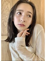 シーク バイ ベル 千葉(Seek by Belle)&nbsp;小顔/外ハネボブ/ミディアム/美髪/暗めカラー