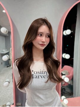 ボタン コロン 表参道 原宿(VOTAN COLON) 【木串楽人】顔周りカット/マロンベージュ/流し前髪