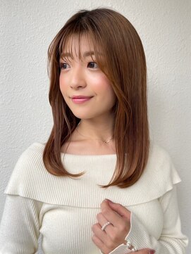 COVER HAIR ACADEMY 北浦和【カバーヘア アカデミー】北浦和西口店【4/6 OPEN(予定)】 ミディアムレイヤー/ミルクティーベージュ/大人ガーリーp北浦和