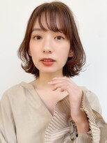 トゥーナ 表参道(tona)&nbsp;ミディアムレイヤー、外ハネボブ、グレージュ、脱白髪染め☆