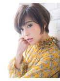 大人かわいいマッシュショートボブ・