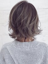 ムウ 難波(MOU)&nbsp;マッシュウルフハイライトナチュラルボブ