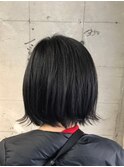 グレージュボブ_マニッシュショートフレンチボブ