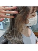 乙女のハイライトカラー×ダークアッシュ×インナーカラー