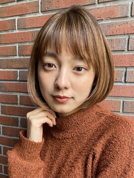 アリエッタ アザブ(ARIETTA AZABU) [aRriettaAZABU]丸みショートボブ/くすみカラー/秋冬/ミニボブ