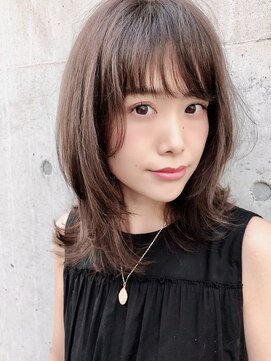 ウィット(wit) ヘルシー前髪のくびれミディ×ラベンダーカラー【wit 武蔵小杉】