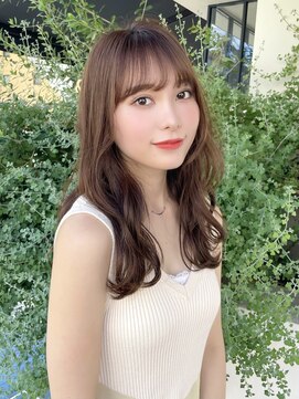 ルームバイシー 新宿(Loom. by Sea) ペールベージュ/くびれヘア/似合わせカット/韓国ヘア