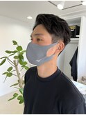 ツーブロックセンターパート