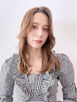 アイティーバイアルバム 藤沢店(IT by ALBUM)&nbsp;ブラウン艶ロング_外ハネボブセクションカラー_28906