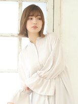 アビエクレール 河内花園(abije claire) 外ハネ切りっぱなしボブ