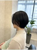 【面長型】前髪無しくびれショート/銀座/東銀座