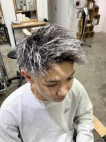 【TAKASHI】ツイストホワイトメッシュ