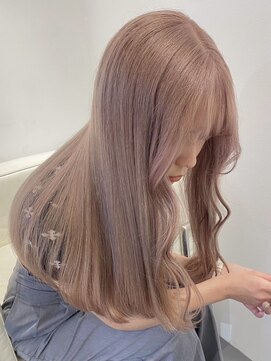 ベレーザ 渋谷(BELEZA) 4589ミルクティーアッシュベージュハイトーンカラー韓国レイヤー