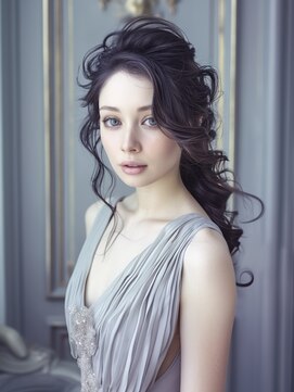 アルトリスト(Altruist Aging×HAIR&SPA) ★ダークアッシュ大人ガーリーボブ着物ミディアムレイヤーカット