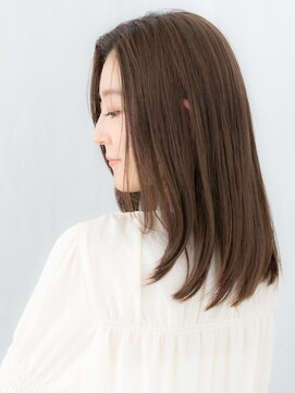 ドクターズ サロン ラブ(Dr's Salon LAB) 伸ばしかけショコラアッシュ艶感ストレートi古河30代40代