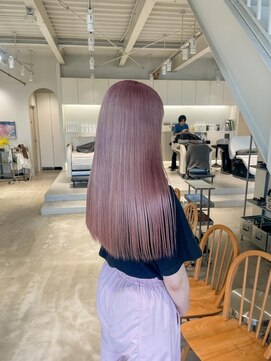 グリーン(green) ピンクベージュ